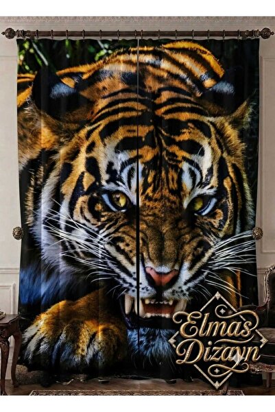 Elmas Dizayn Special Production Brand 240*280 cm Double Wing Background Curta...