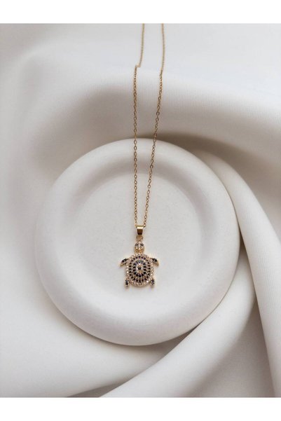 Minne Jewelry-Accessory قلادة السلحفاة الفولاذية - قلادة السلحفاة - قلادة فولاذية