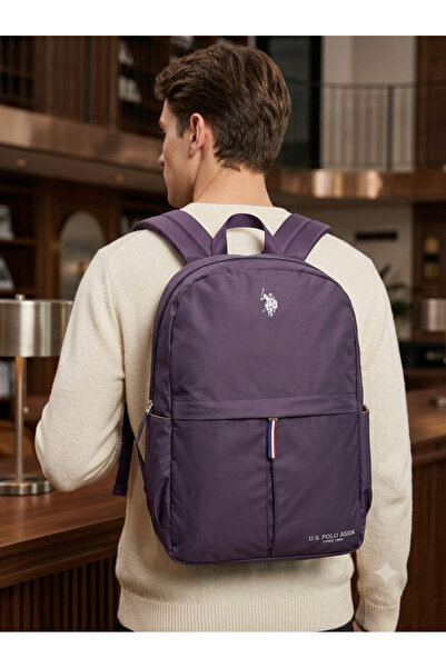 U.S. Polo Assn. حقيبة ظهر مدرسية للجنسين، حقيبة سفر يومية PLCAN26161-162-163-164