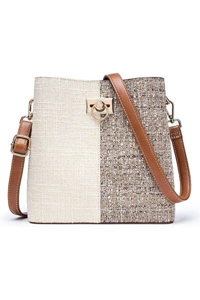 LBOYLOVE Crossbody Purse for Women, Fashion Ladies' Vegan Leather Bucket Bag,...