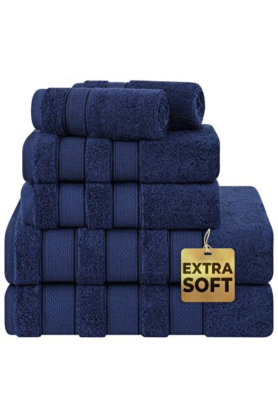 Generic Safi Plus 6-Piece Towel Set 100% Turkish Genuine Cotton Super Soft & ...