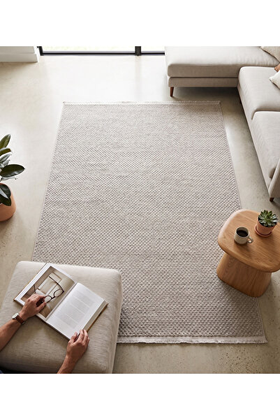 Merinos Octavia Serisi Vizon Yumuşak Dokulu Minimal Halı Modern Bukleli Anti ...