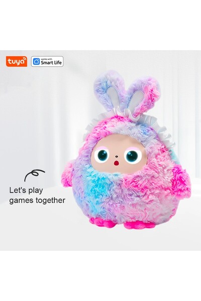 Choice Multicolor AI Plush Toy W/Smart Voice&LED Eyes,Interactive Companion R...