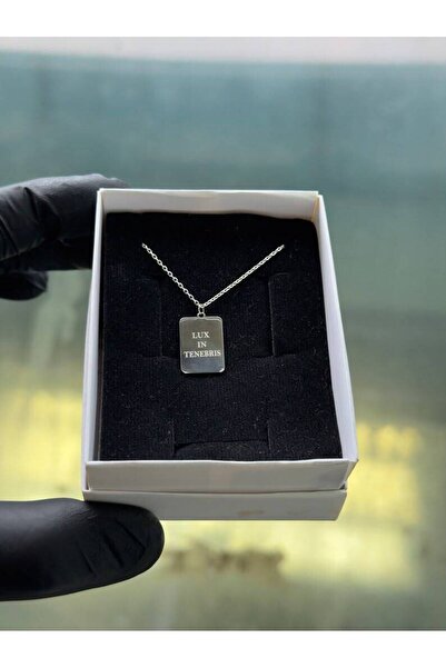 N!da Jewelry 925 Ayar Gümüş Minimalist İstediğini Yazdır Kolye