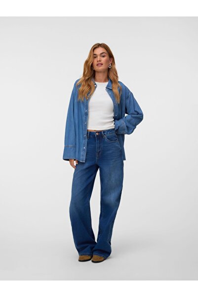 Vero Moda Jeanshemd VMPAULA Jeanshemd