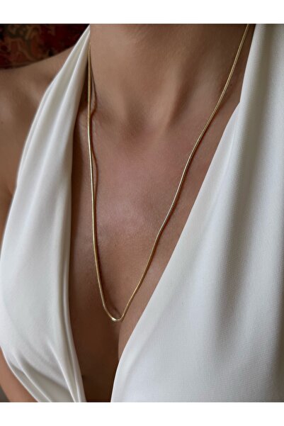 Generic Brand * Xuping Thin Snake Chain Gold Color Women's Necklace
