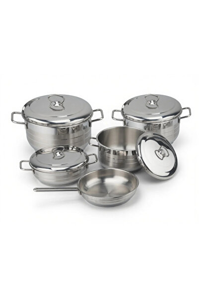 Trust Pro Turkish Origin Premium Quality 9 Pcs Cookware Set - Original Stainl...