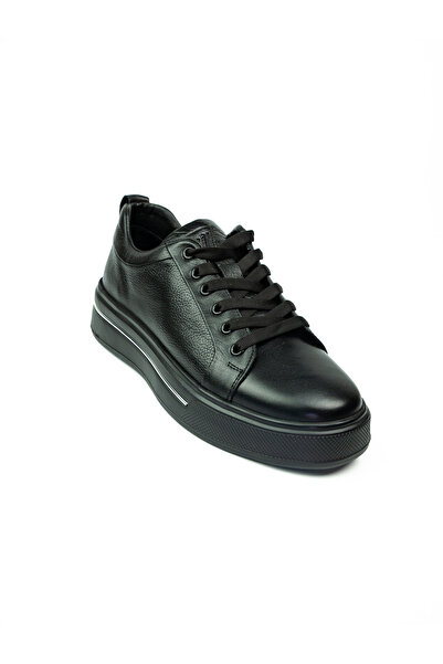 Voyager M054 Black Leather Casual Men's Shoes