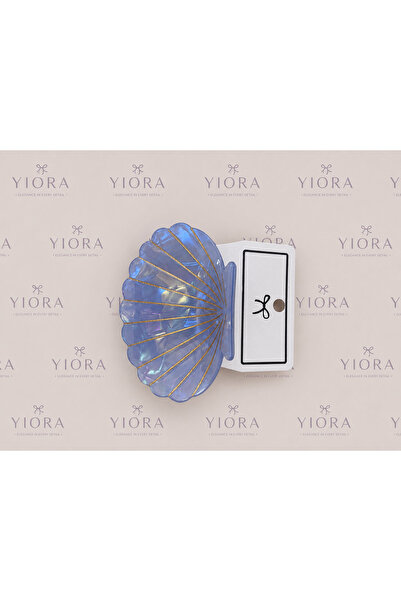 yiora سلسلة نسائية فاخرة من الأسيتات العظمي المستورد بتصميم صدفة المحار مع تف...