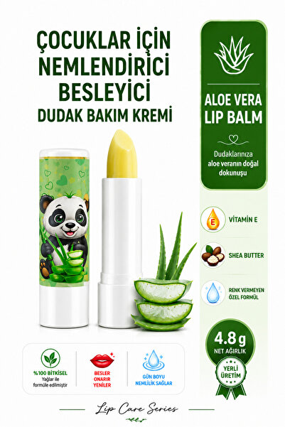 cliniclife Çocuklar için Aloe Vera lı nemlendirici besleyici dudak bakım krem...