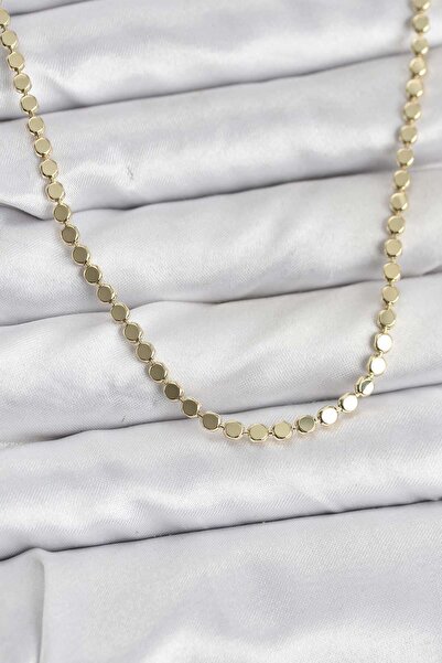 Inure Jewelry 316L Steel Chain Gold Color Crushed Chain Model 45 cm Women's N...