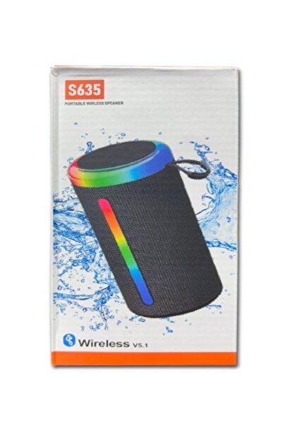 Generic S635 Bluetooth speaker features RGB lighting and stereo sound, up to ...