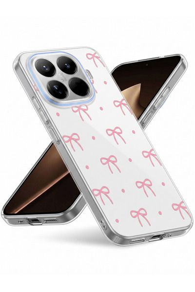 Rivor Xiaomi Mi 15T Pro Uyumlu Kılıf Kamera Çıkıntılı Fiyonk Desenli İnce Zar...
