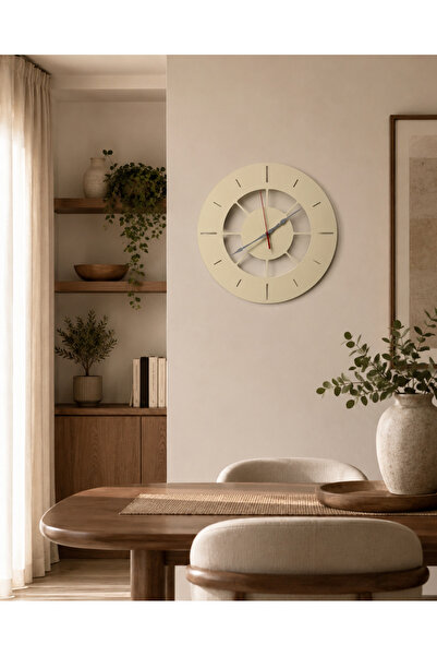 YRC Tasarım Luna (Ay) Işığı Metal Modern Duvar Saati – 35 cm