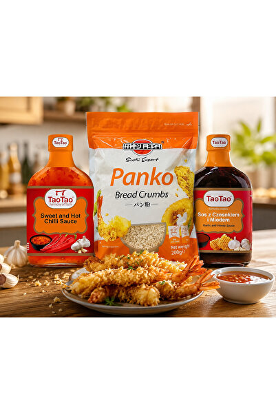 TAOTAO Pachet asiatic pentru preparate crocante - Pesmet Panko 200g + Sos Swe...