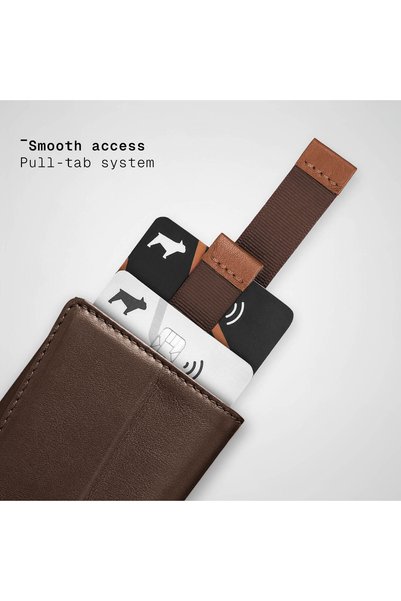 The Frenchie Co. AirTag Speed Wallet | Ultra Slim RFID Blocking Front Pocket Wallet with AirTag Holder for Men & Women | Full-Grain Italian Leather Card Holder, Holds up to 14 Cards & Cash