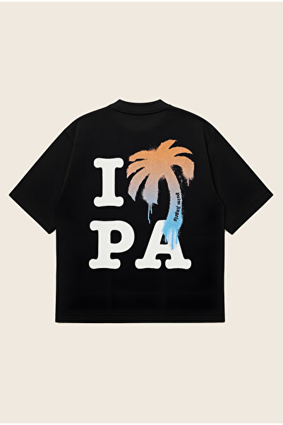Moon Dancer Μπλουζάκι Palm Angels I Love Pa με στάμπα, oversized, boxy κοπή, ...