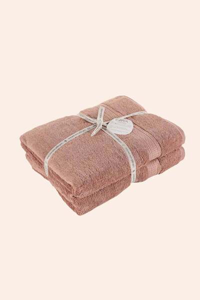 İrya Egyptian 100% Egyptian Cotton 4-Piece Towel Set 30X50 cm Copper Rose