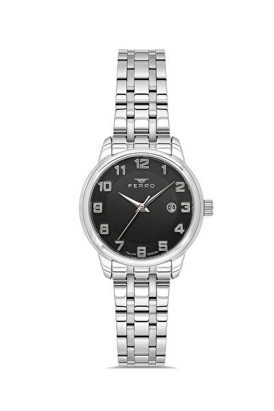 FERRO Silver Steel Cord Women's Wristwatch Fl40189A-A2 3 Atm Waterproof with ...
