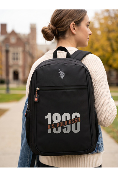U.S. Polo Assn. Lise Ortaokul Üniversite Sırt Çantası Okul Çantası PLCAN26075...