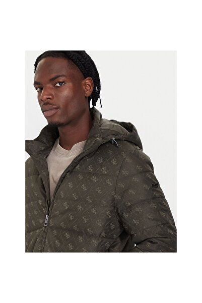 Guess Geacă de iarnă pentru bărbați M5BL0BW2322 Kaki
