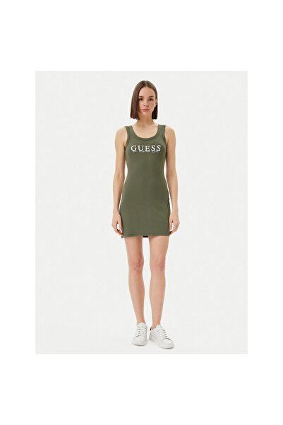 Guess Rochie de zi cu zi pentru femei V5GK06K8RT2 Verde