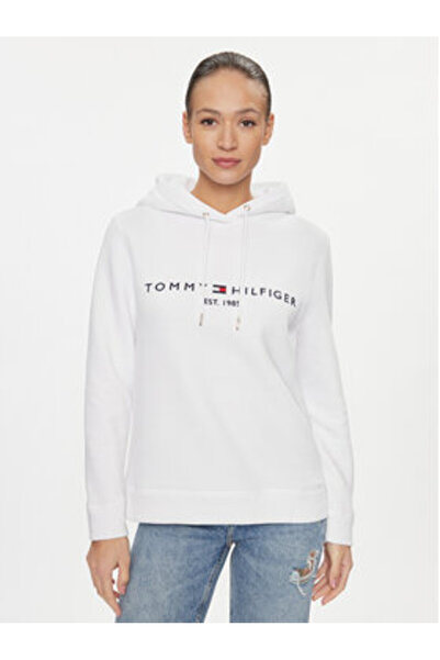Tommy Hilfiger Γυναικείο Φούτερ WW0WW31998YBR Λευκό