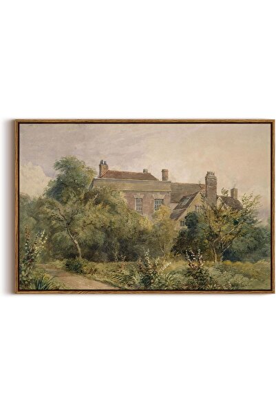 ALAYRA International Large Framed Wall Art Vintage Classic Landscape Canvas w...