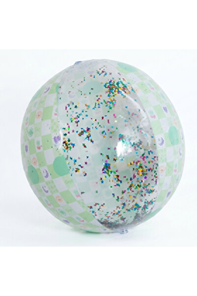 Jilong 50cm Glitter Inflatable Beach Ball, Kids Pool & Summer Water Play