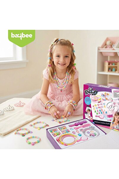 BAYBEE DIY Jewelry Making Kit for Girls Snap Pop Beads Bracelet Necklace Craf...