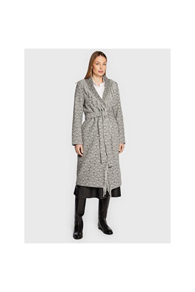 TWINSET Palton de lână pentru femei 222TT2290 Gri