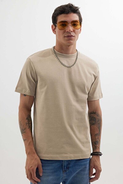 Tudors Unisex Regular Fit Comfortable Cut 100% Cotton Crew Neck Gray T-Shirt