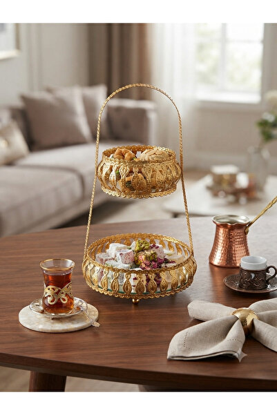 Genel Markalar İŞBİR ALTIN VARANK 2 KATLI BÜYÜK MODERN METAL LOKUMLUK