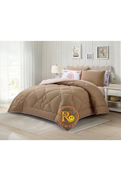 Others Plain double summer bedspread with geometric embroidery and decorative...