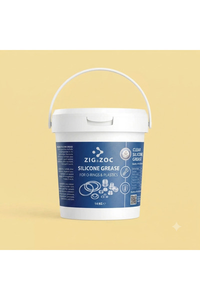 ZIGZOC ZIG&ZOC Silikon Gres Şeffaf O-ring Plastik-Metal Yağlama - 14 KG