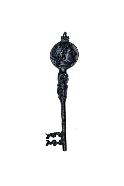 evimdeyokyok Decorative Large Key with Caesar Figure, 270X66 mm - Antique His...