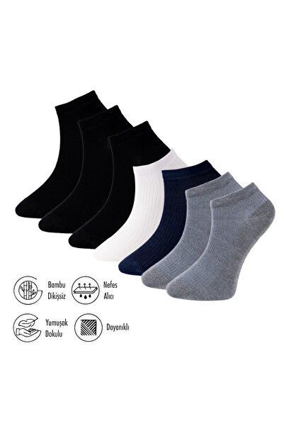 Lion Monroe Pure Bamboo Summer Men's Booties Flat Short Black Socks Seamless ...