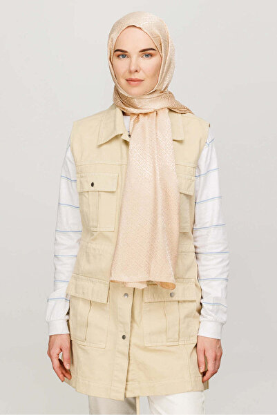 wesscollection شال نسائي منسوج من الجاكار اللامع بنمط سلسلة 75x185 سم