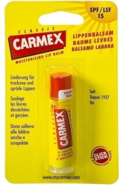 Carmex Βάλσαμο Χειλιών SPF 15 Κλασικό 4.25 γρ.