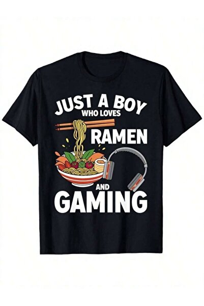 KYMC07 تي شيرت رجالي للمراهقين بتصميم "Just A Boy Who Loves Gaming" - تي شيرت...