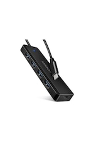 OEM Hub USB Axagon HUE-C1C, 4x USB 3.2 Gen 1, 0.2m, USB-C, Negru