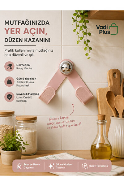 ALBBEK Držač za lepljive tanjire i poklopce, organizator za kuhinju, držač za...