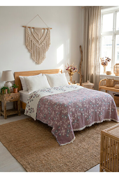 luxtex 4-Layer Muslin Pique, Jacquard Patterned and Double-Sided, King Size (...