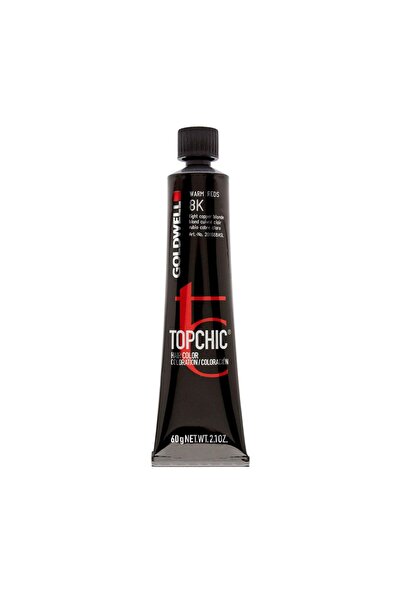 GOLDWELL TopChic, Vopsea de păr permanentă, 8K Blond deschis cupru, 60 ml