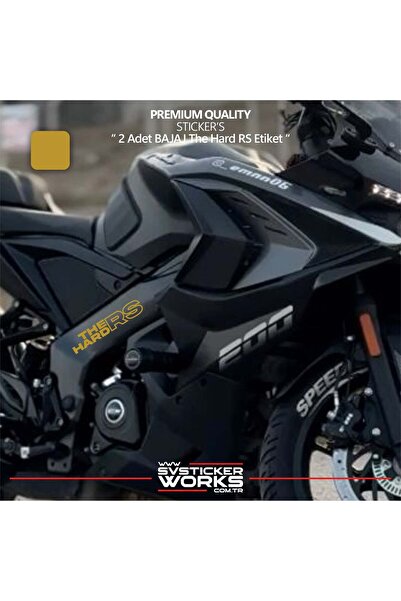 ARONA ملصق BAJAJ The Hard RS عالي الجودة من الفويل، قطعتان من الملصقات