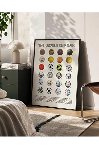 HOME MODE The World Cup Ball Evolution Gallery Wrapped Canvas | 40x60 cm | Al...