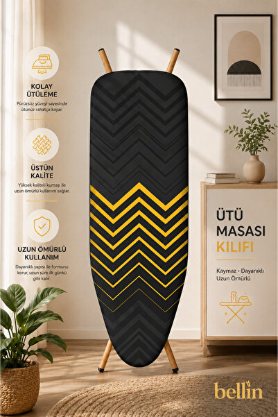 Bellin Keçeli %100 Pamuklu Isıya Dayanıklı Ütü Masası Bezi Kılıfı