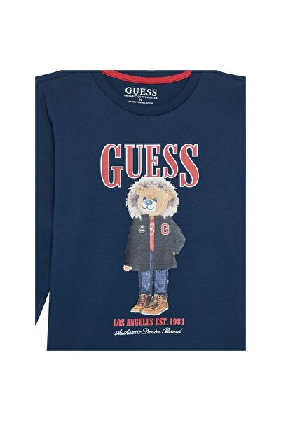 Guess Μπλούζα αγορίστικη L5BI09I3Z14 Ναυτικό μπλε