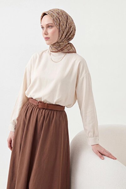 Silk Home Soft Eşarp Flow Hardal