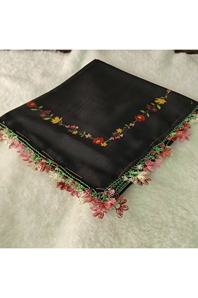 REYHAN Handmade Needlework Writing, Scarf, Yemeni, Mevlit Cover, Head Cover, ...